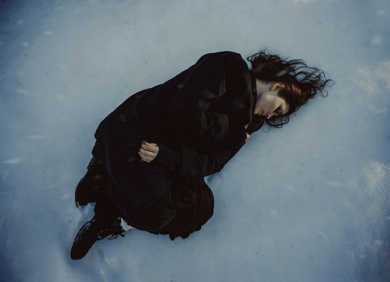 winter, woman, portrait, nature, people, cold Elena фото превью