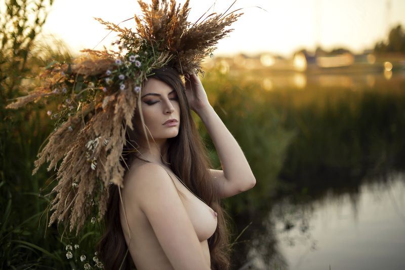 женский портрет, ню  фото превью