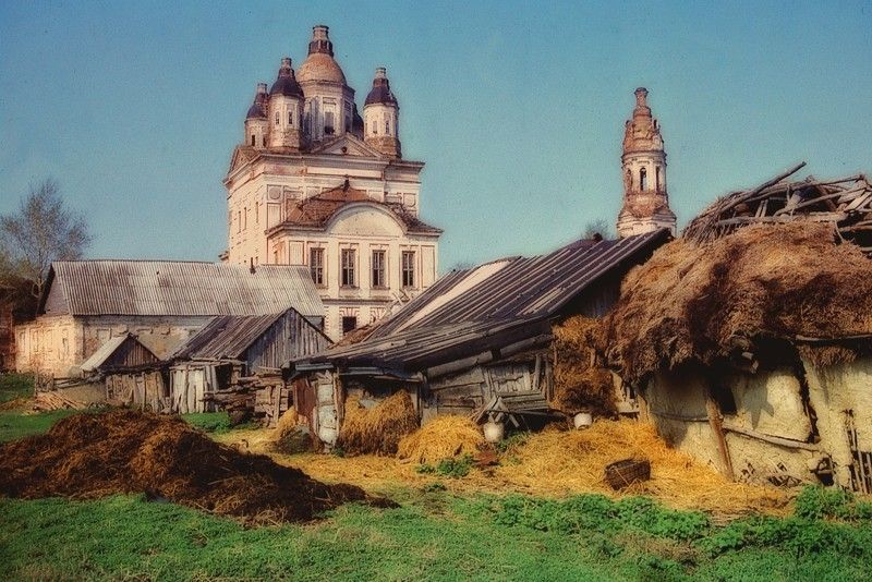 Пензенская обл. Разрушенный Троице-Сканов монастырь. 1998 г. фото превью