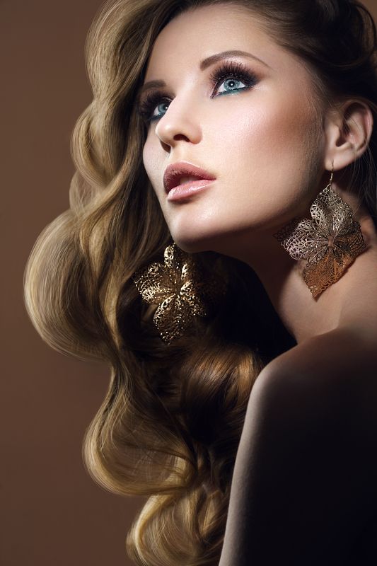 woman, portrait, girl, red, makeup, closeup, fashion, fashionable, cute, attractive, face Lera фото превью