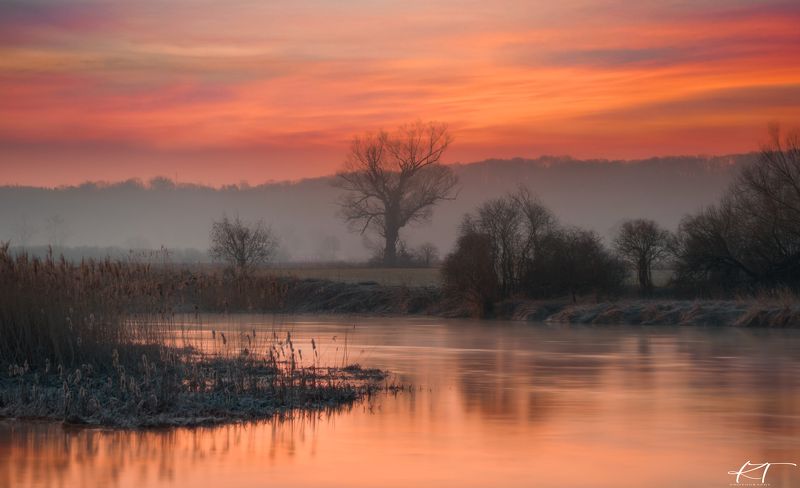 river  sunrise  winter 2022  landscape  gwda  light  dawn  forest  water  sky  clouds  march  tree  haze  reflection in the water  awakening  nature  No People  Landscape - Scenery  Beauty In Nature  Photography To be like a flowing river фото превью