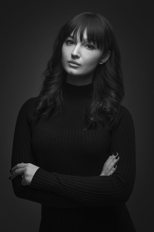 девушка, портрет, чб Мария фото превью