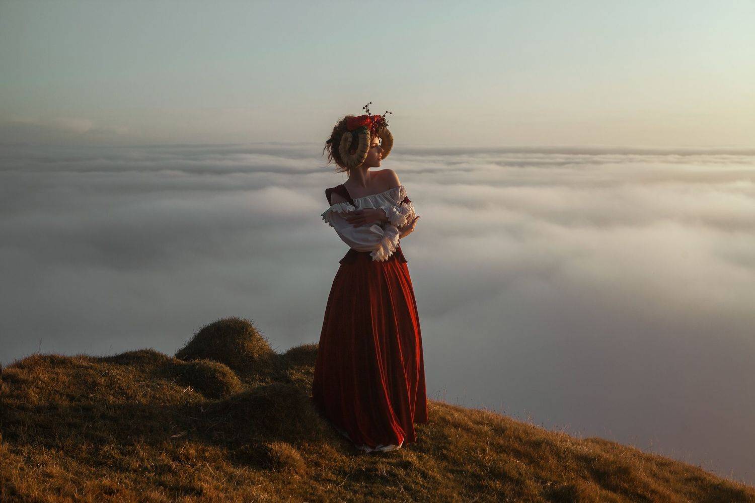 ginger,ocean,portrait,redhead,woman,model,lady,wild,wind,rain,storm,mood, waterfall,fairy,scandinavian,myth,valkyrie,woman,model,faroe,wild,island,cold, Катерина Клио