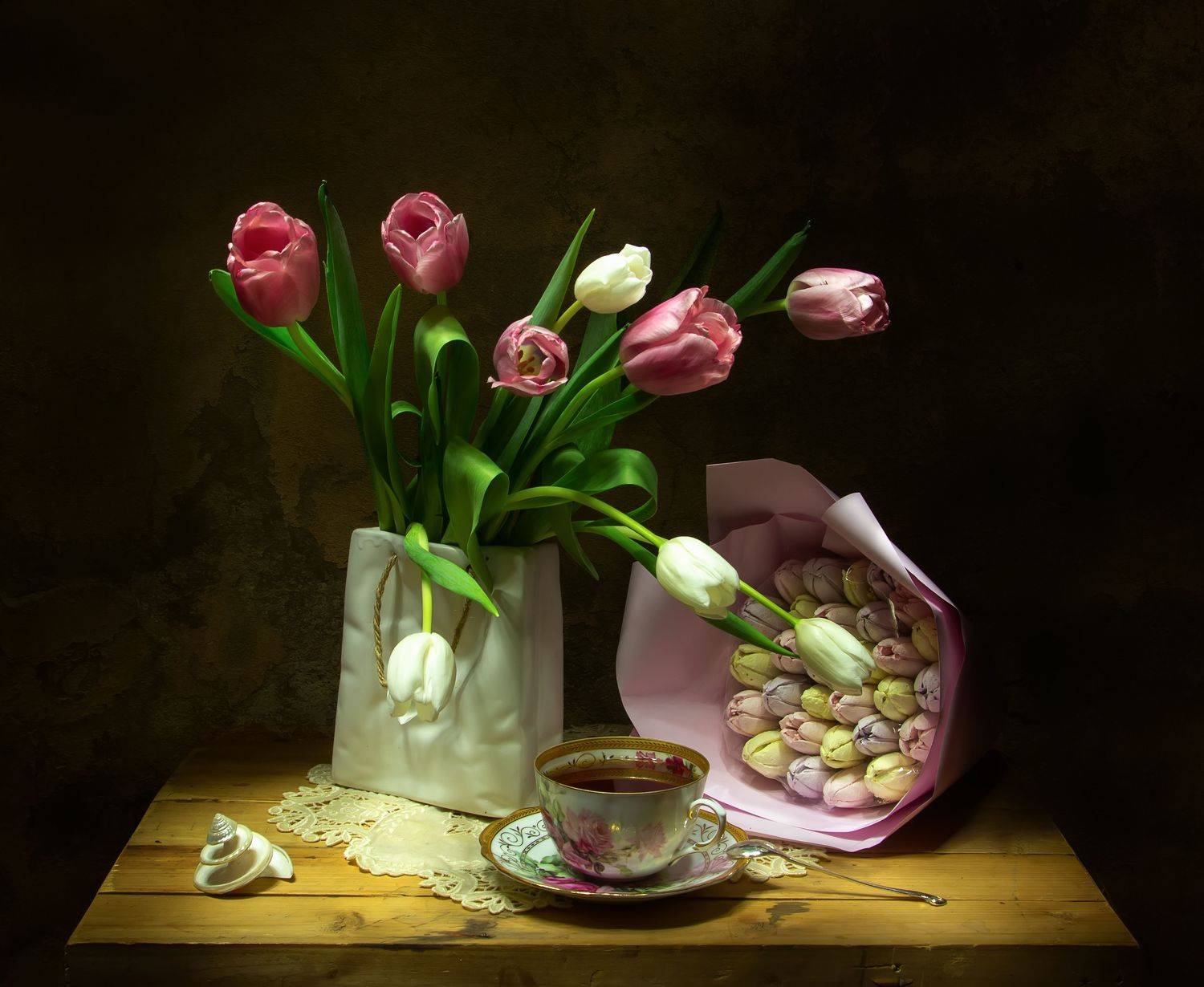 натюрморт, тюльпаны,  Татьяна