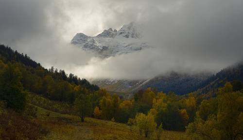 Осеннее утро в Архызе