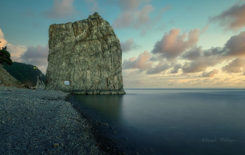 Парус , вечерние облака фото превью