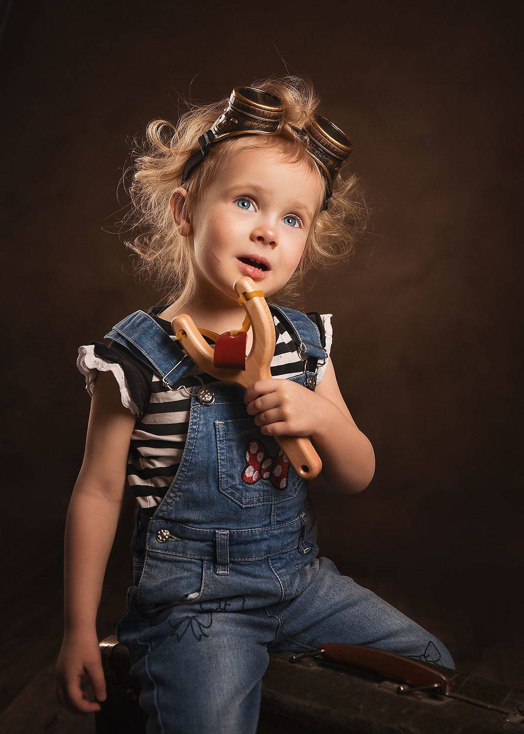 девочка, ребенок, пацанка, хулиганка, рогатка, портрет,, Татьяна Кам