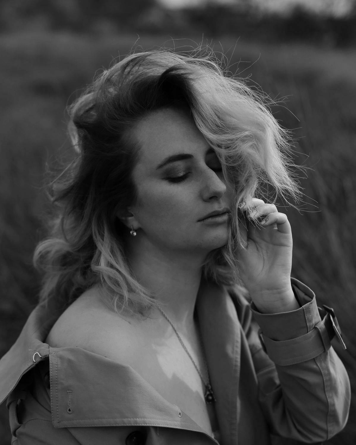 портрет, девушка, чб, Anastasia Tkachenko