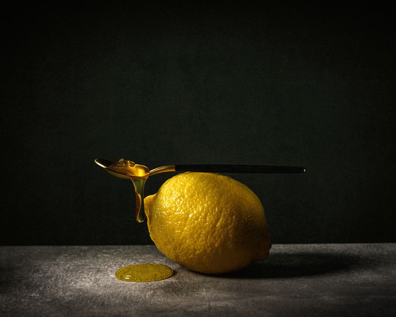 balance, lemon, teaspoon, honey Balance фото превью