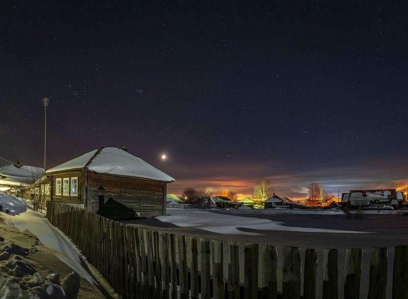 Краски морозного вечера. фото превью