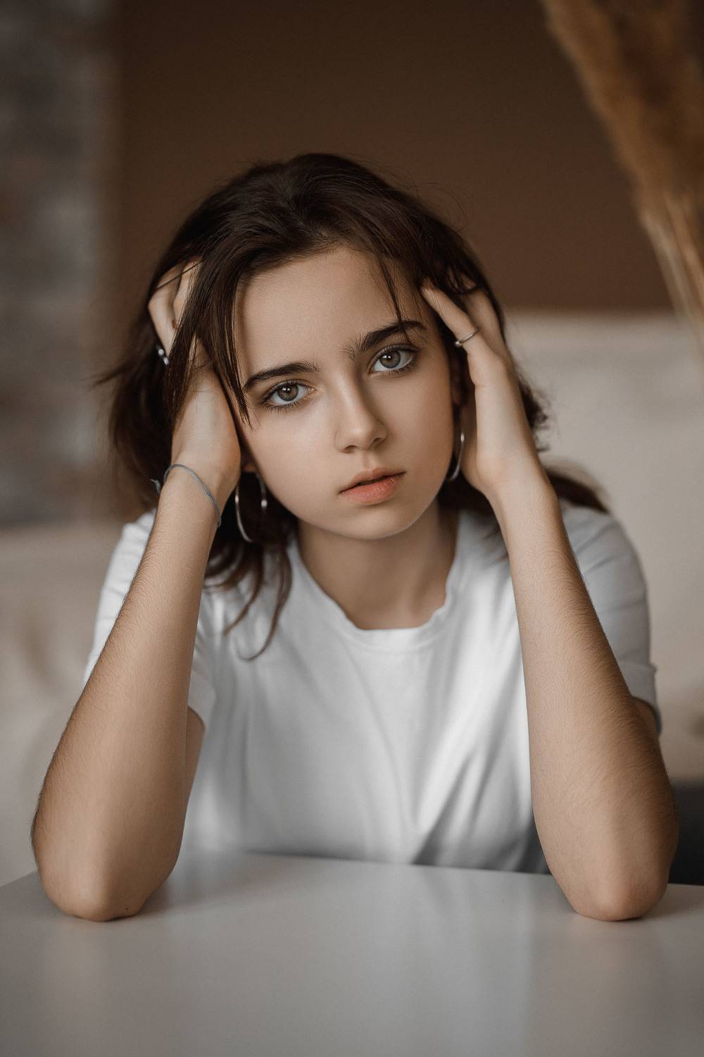 девушка, модель, портрет, фотосессия, студия, макияж, гламур, girl, model, modeling, young, portrait, make-up, творческий портрет, женский портрет, woman, young woman, glamour, постановка, постановочная фотография, fashion, Владимир Васильев