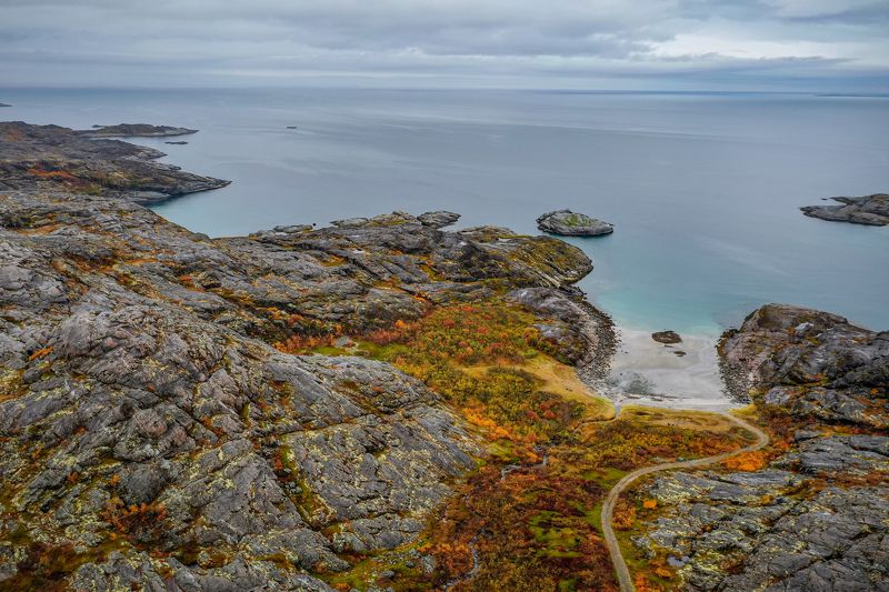 Берег Баренцева моря фото превью