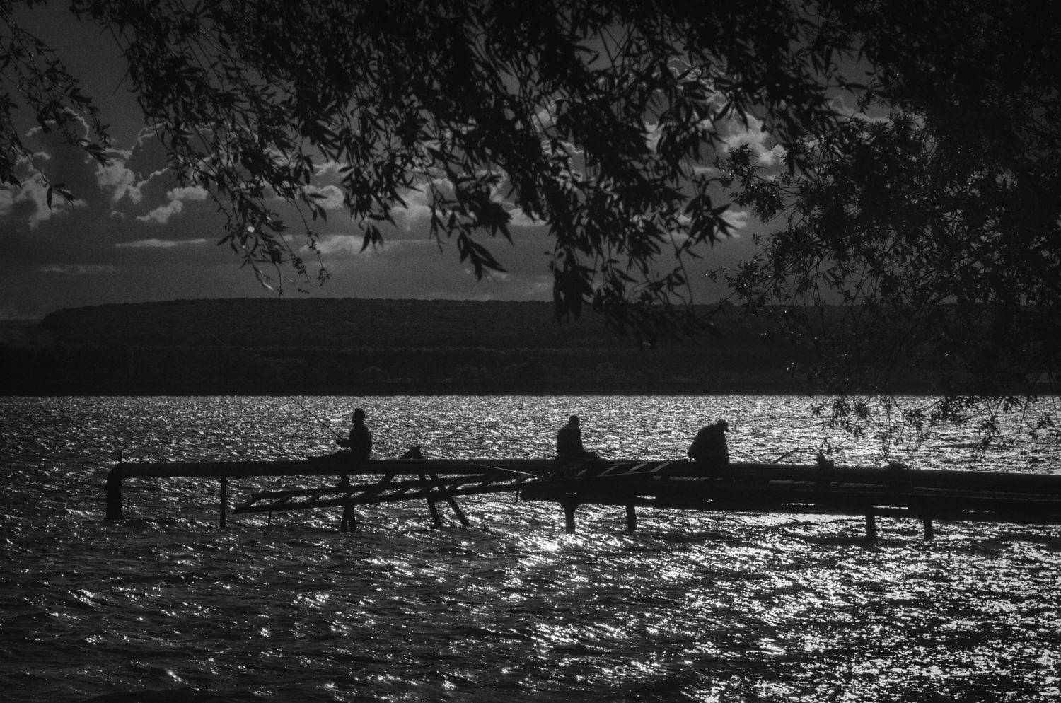 рыбалка,вода,чёрно-белое, Володин Владимир Владимирович