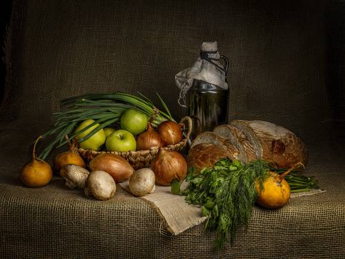 Натюрморт в деревенском стиле