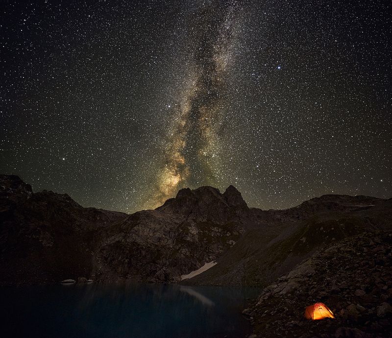 Млечный путь над Софийскими озерами фото превью