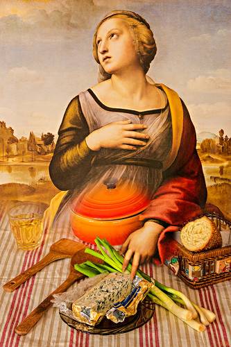 St Catherine Blessing My Lunch