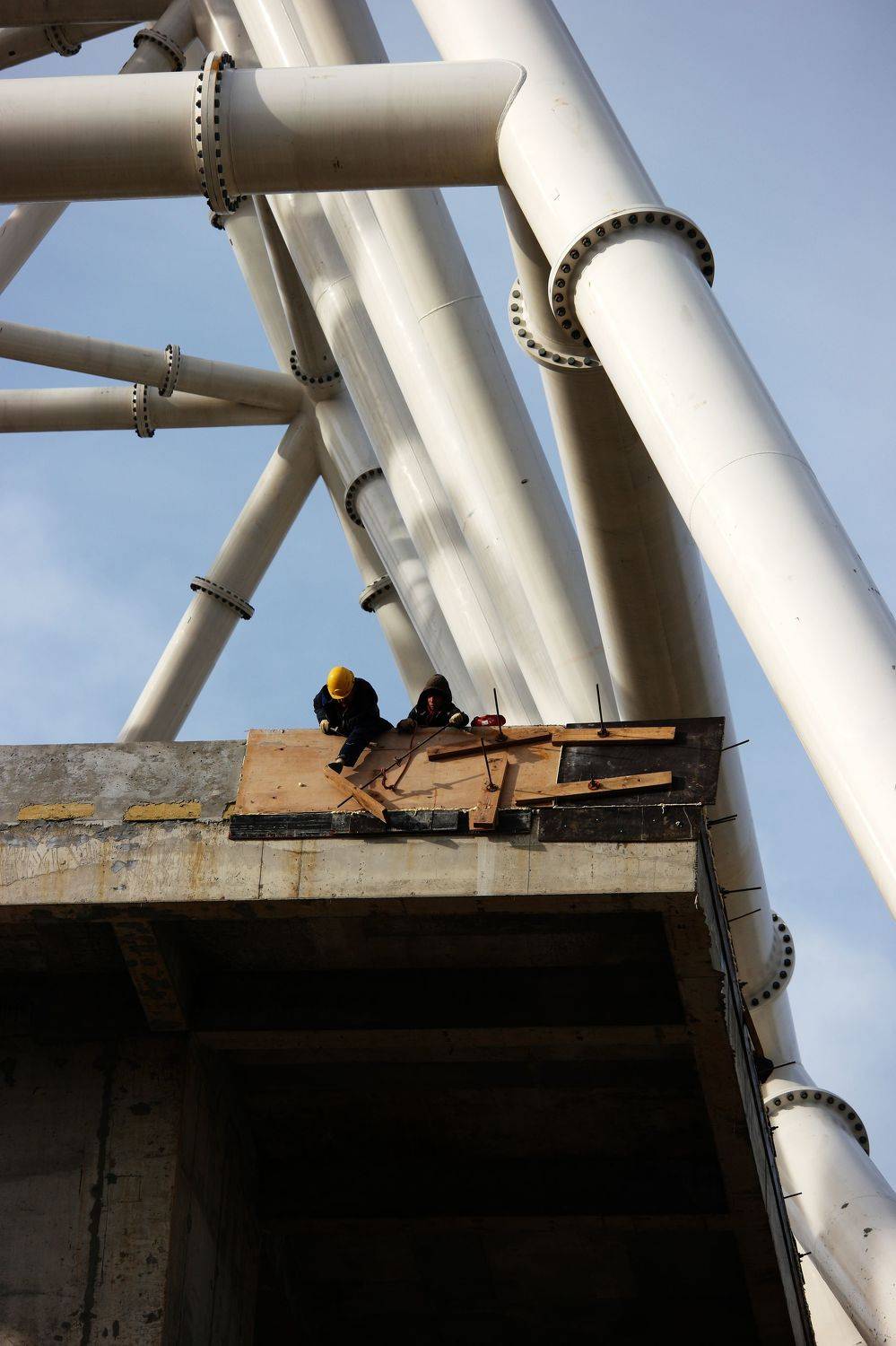 ВДНХ, колесо обозрения, монтаж, высотные работы, Дмитрий Ткаченко