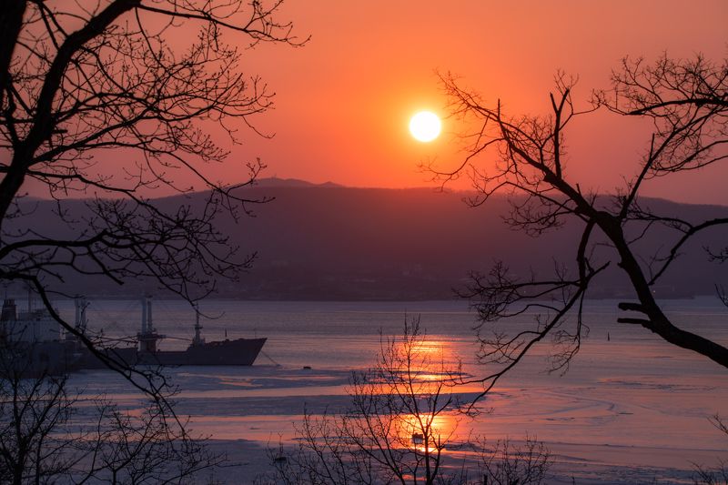 Закат фото превью