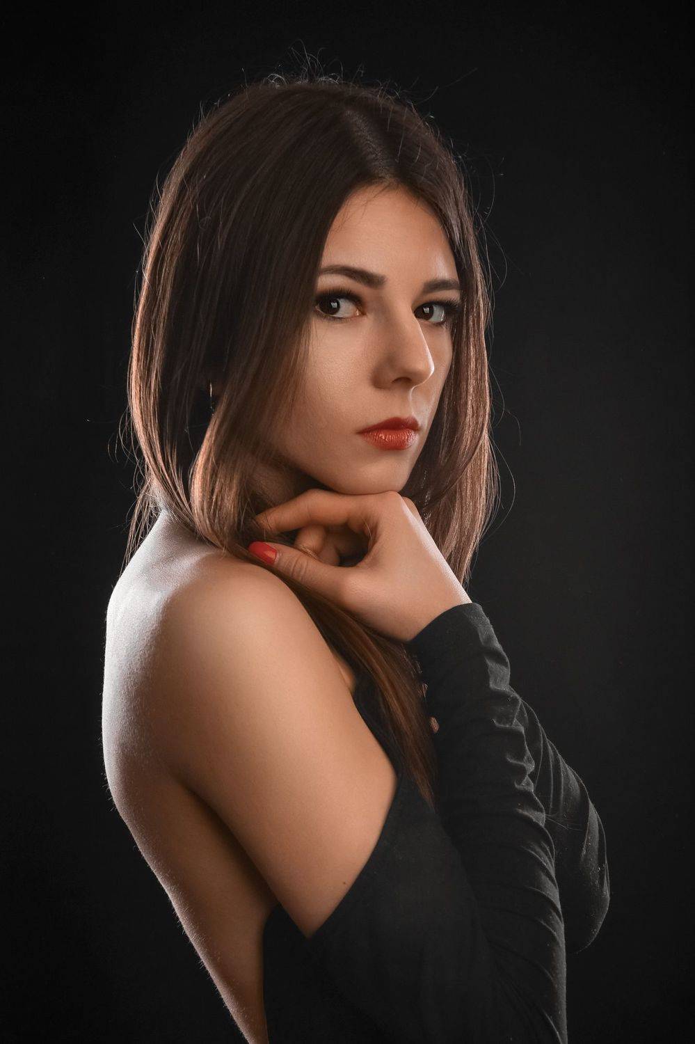 модель, девушка, girl, female, woman, portrait, портрет, Николай Гришин