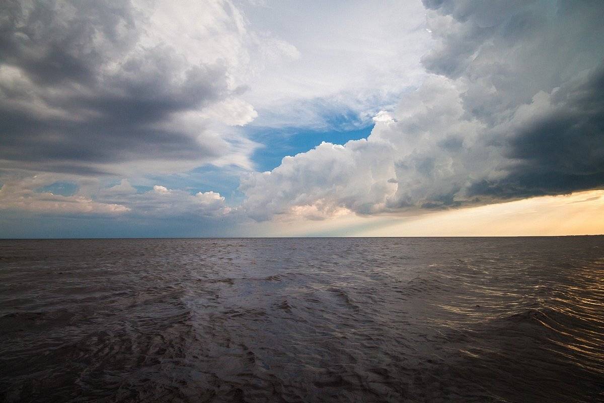 вода, буря, облака, гроза, озеро, Шарапов Сергей