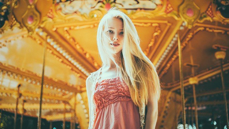 Warm color, Блондинка, Девушка, Лето, Пленка Ульяна фото превью