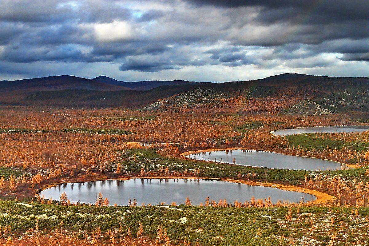 Вертолет, Корякия, Лесотундра, Ми-8, Озера, Осень, Пенжина, Радуга, Старица, Кирилл Уютнов