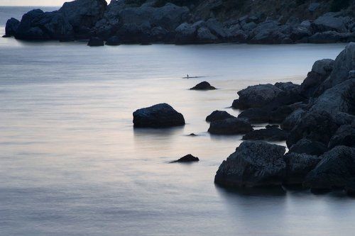 Pro пастельный вечер в бухте Ласпи…