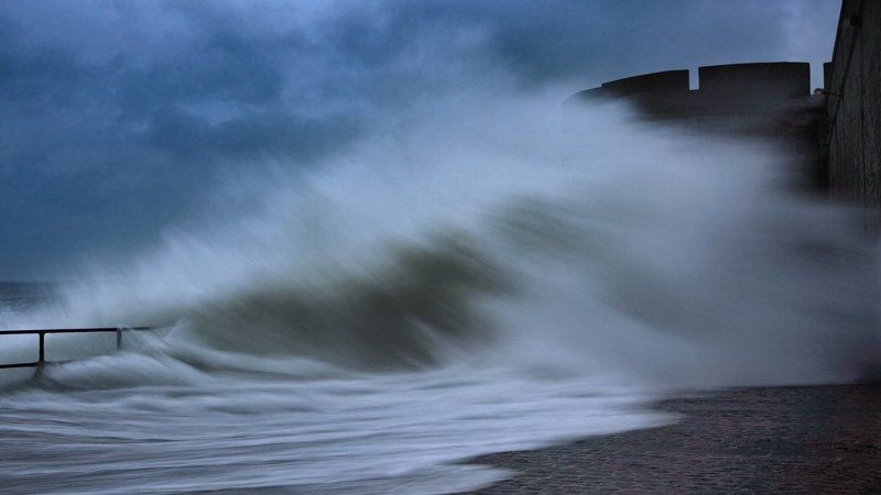 франция, океан,france,saint-malo Девятый вал....Водный плен фото превью