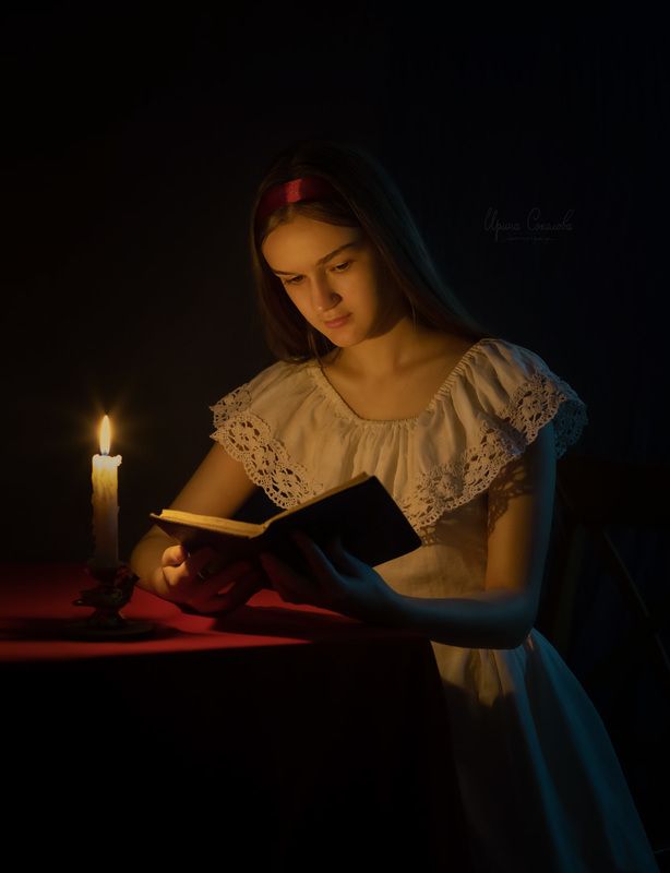 портрет, девушка,вечер, ретро Тургеневская девушка фото превью