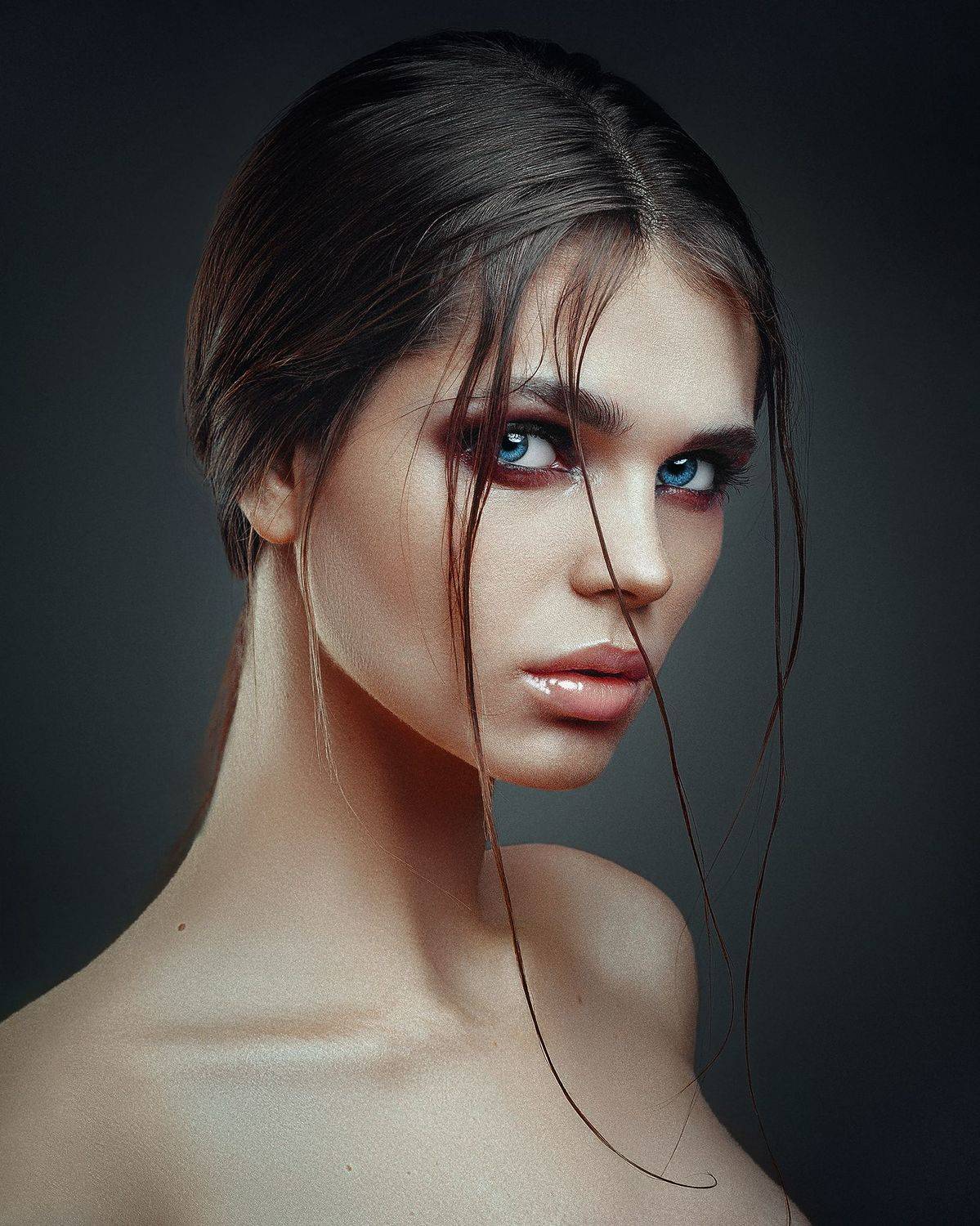 portrait, girl, woman, retouch, eyes, beautiful, canon, 85mm, Иван Ковалёв