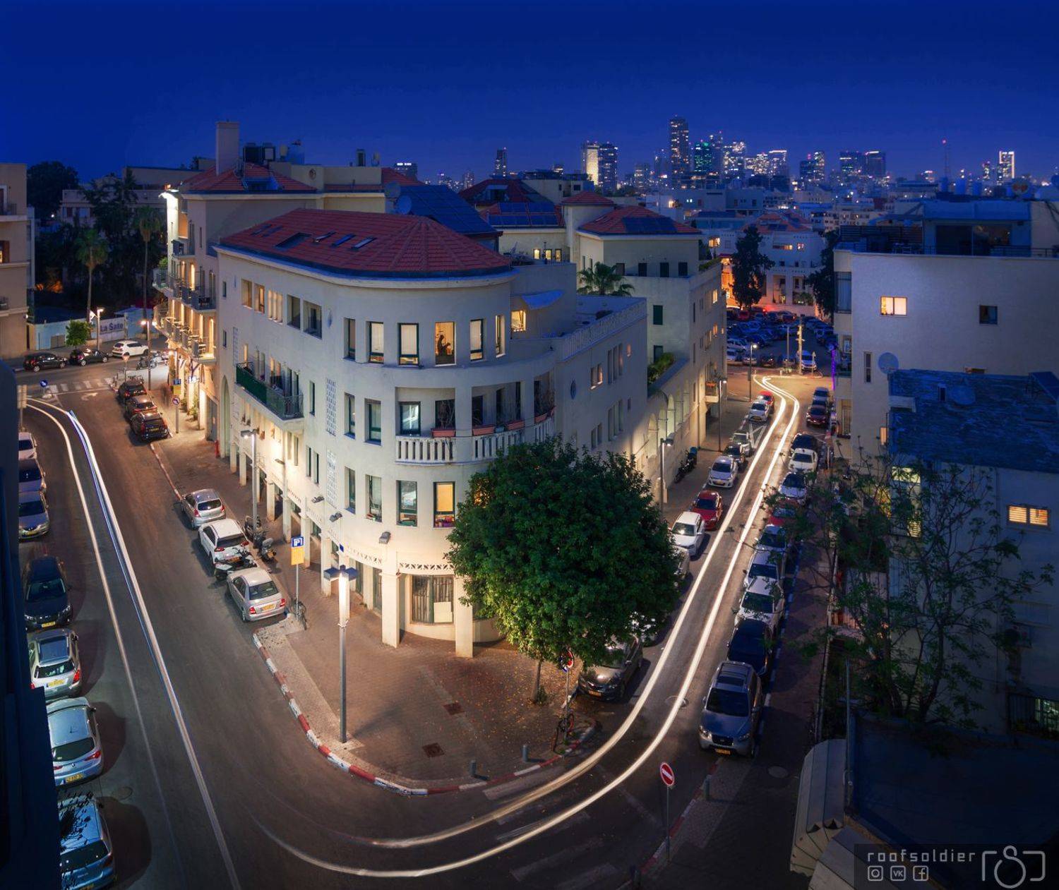 Tel aviv, Israel, night, city, urban, architecture, cityscape, blue, historical, Голубев Алексей
