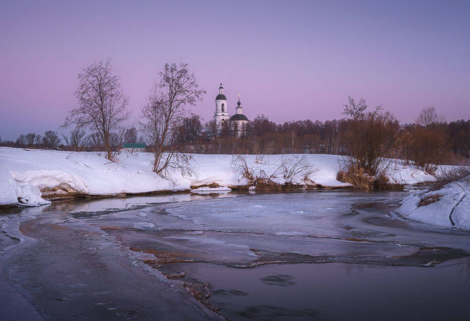 филипповское, утро, храм, весна, Левыкин Виталий