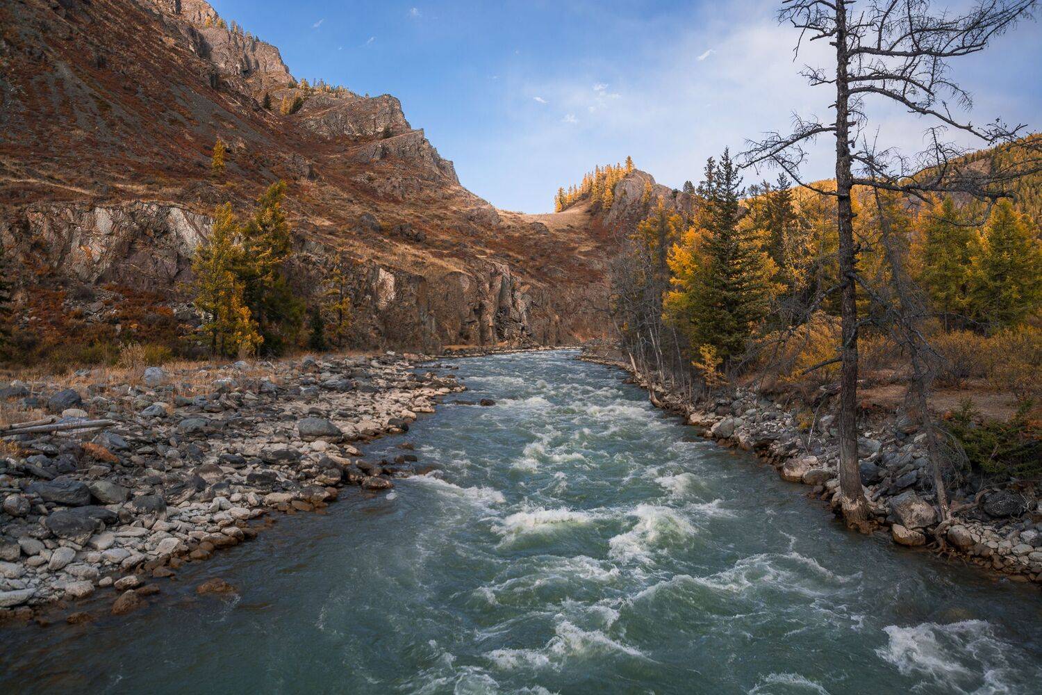 россия, горный алтай, река чуя, осень, Андрей Поляков