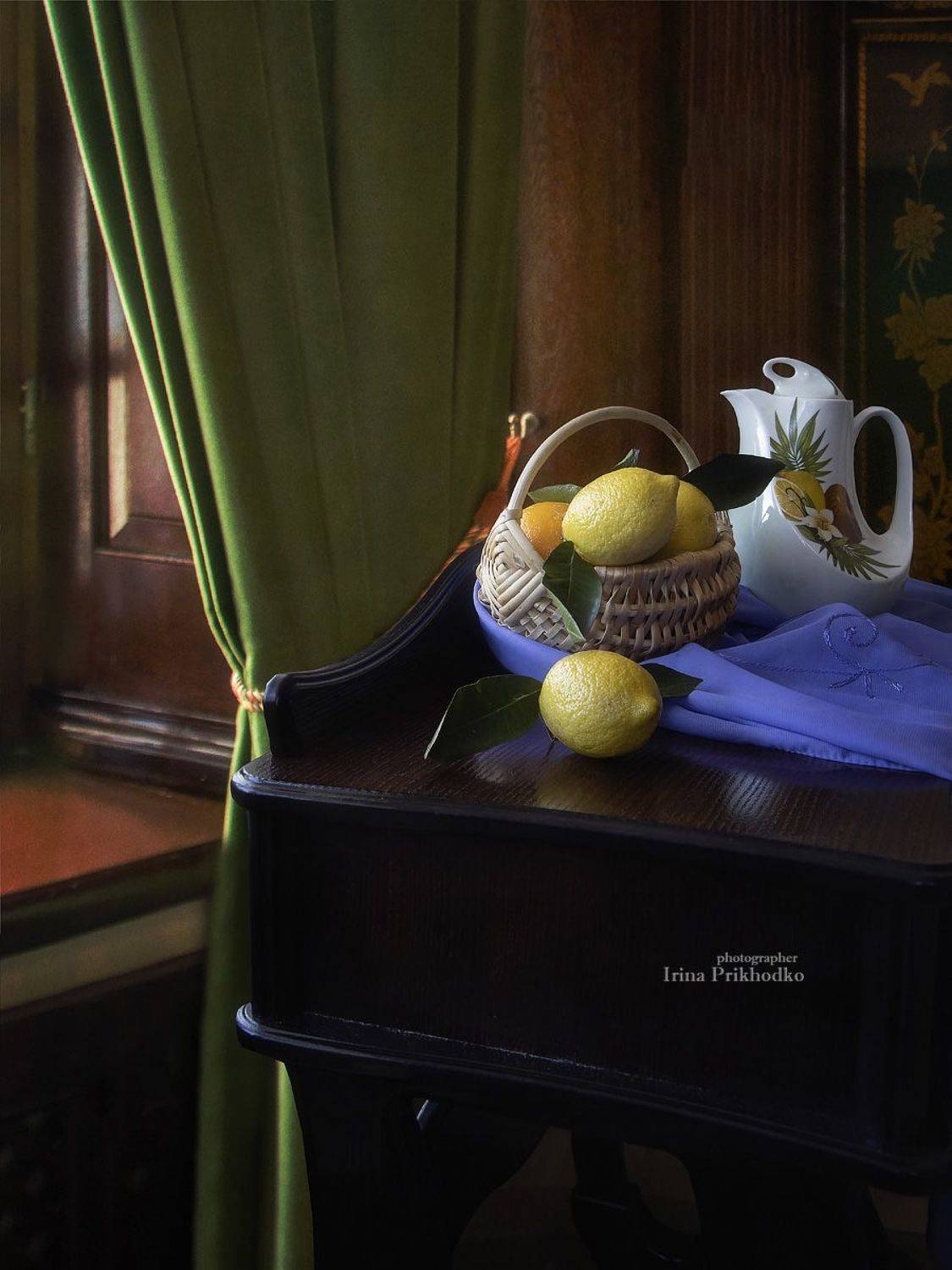 натюрморт, винтаж, интерьер, лимоны, фрукты, Приходько Ирина