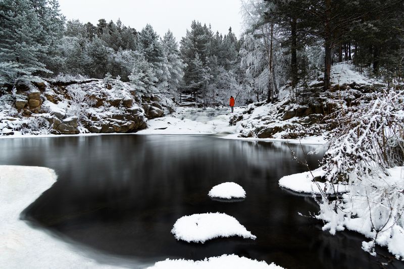 урал, южаково, водопад, зима Уральский водопад фото превью