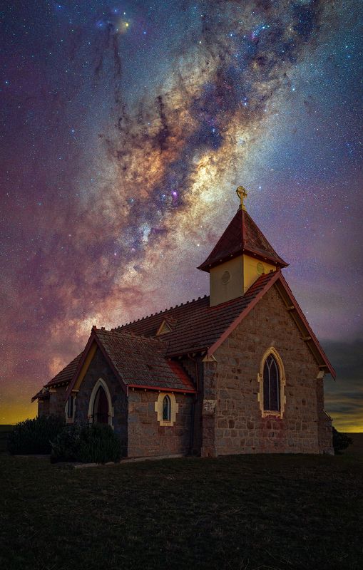 #night #love #church #nightscape #milyway Church of God фото превью