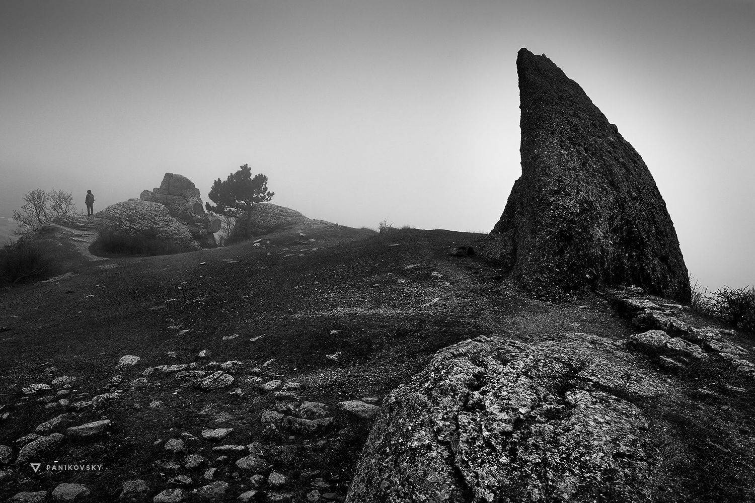 Демерджи, Крым, Алушта, Туман, Скалы, Горы, Паниковский Виктор