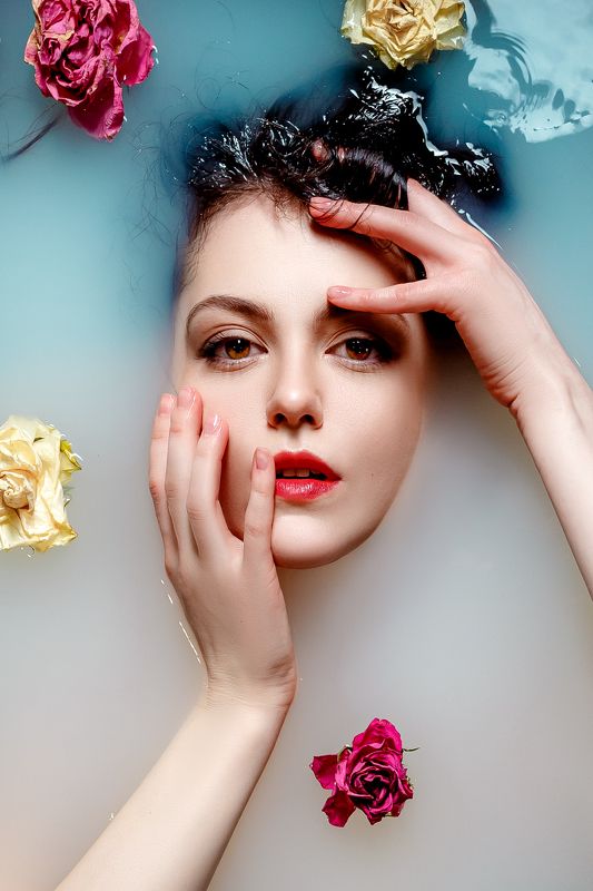 bath aqua female water art fashion Anastasiya фото превью