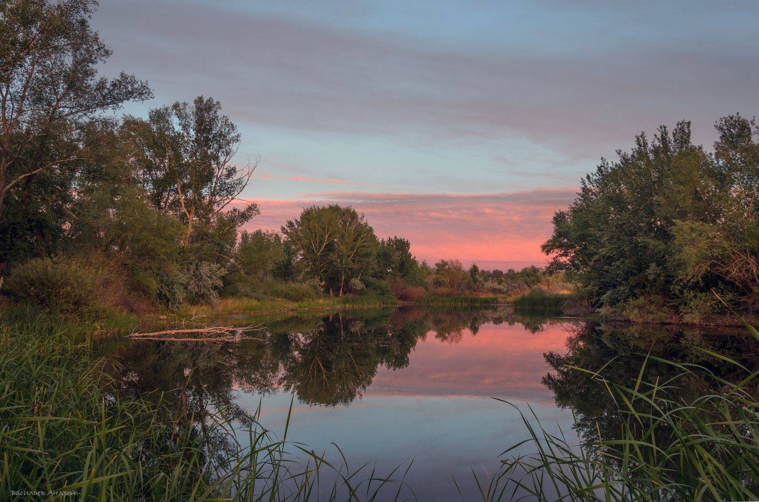 озеро, вечер, небо, лето, природа, орск, облака, Andrey Vasilyev