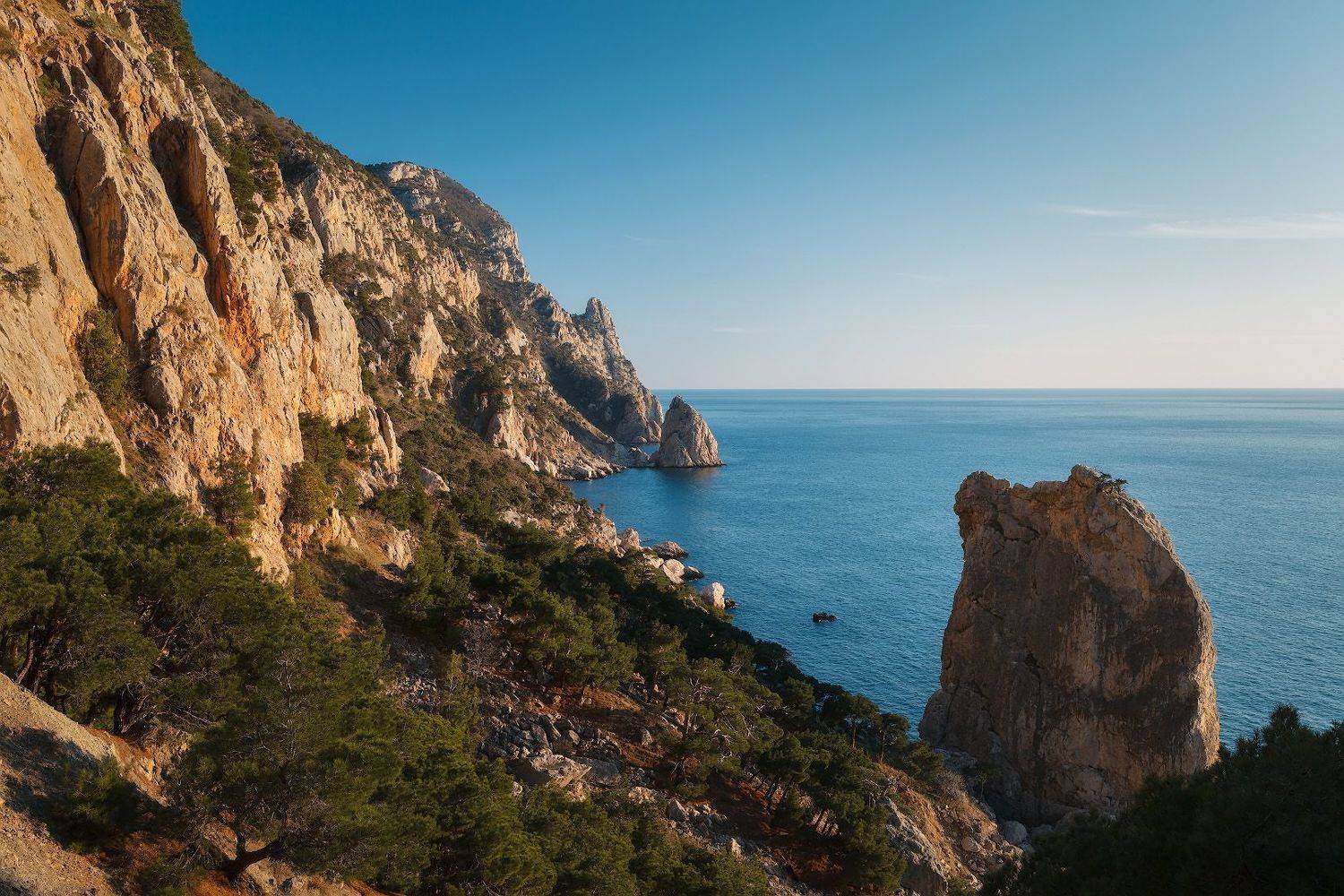 крым, балаклава, мыс айя, весна, море., Владимир Дубинин