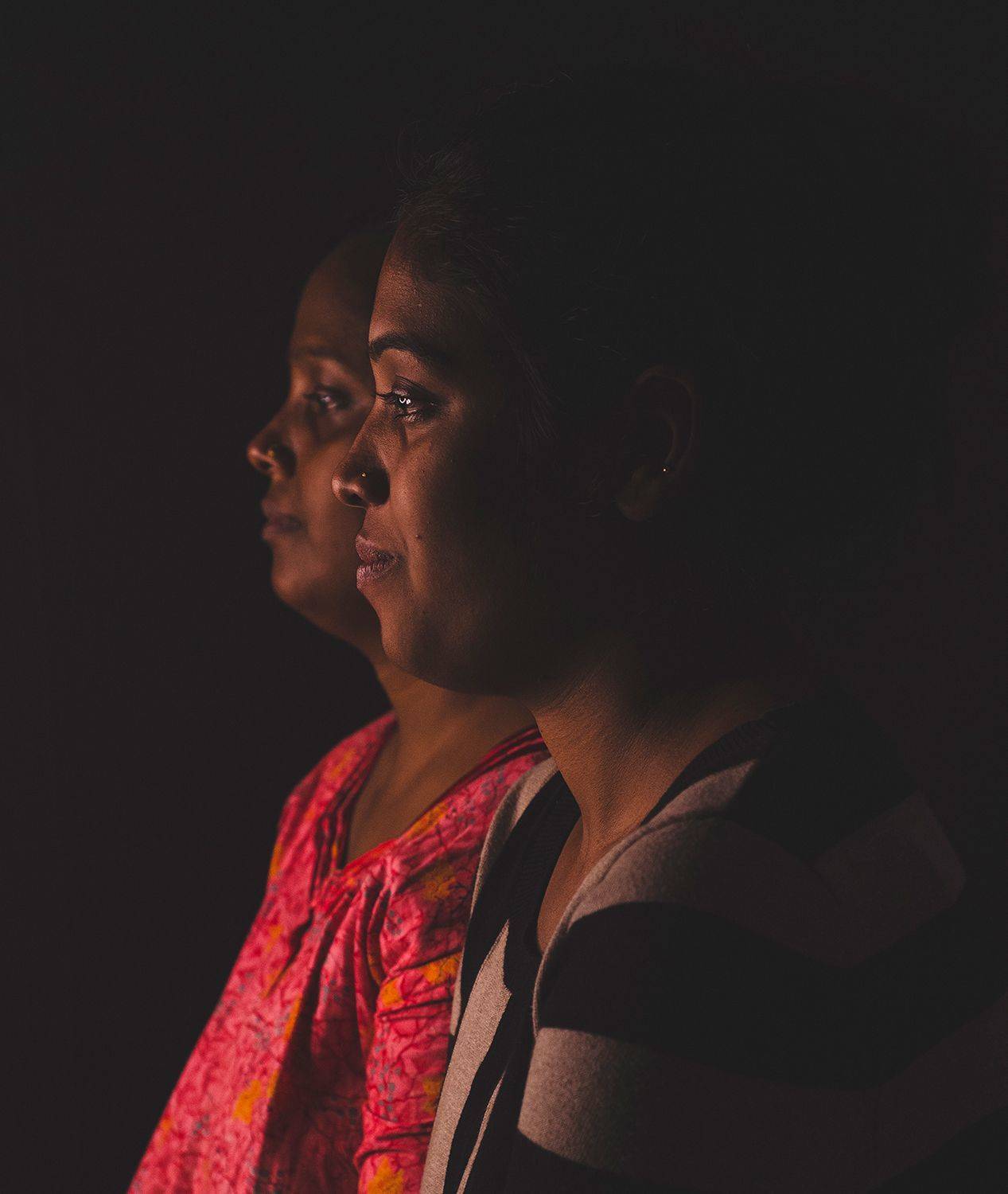 face, faces, portrait, mother, daughter, female, feminine, relationship, generation, Mallick Sudipta