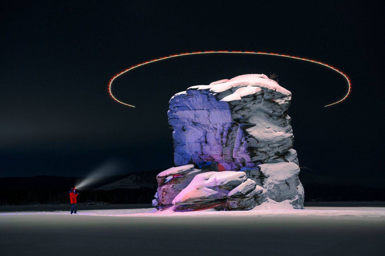 шайтан-камень, озеро, иткуль, зима, Юрий Уфимцев