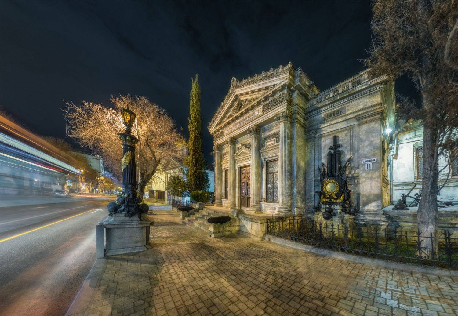 крым, севастополь, ночь, музей, черноморский флот, весна., Николай Мысливцев