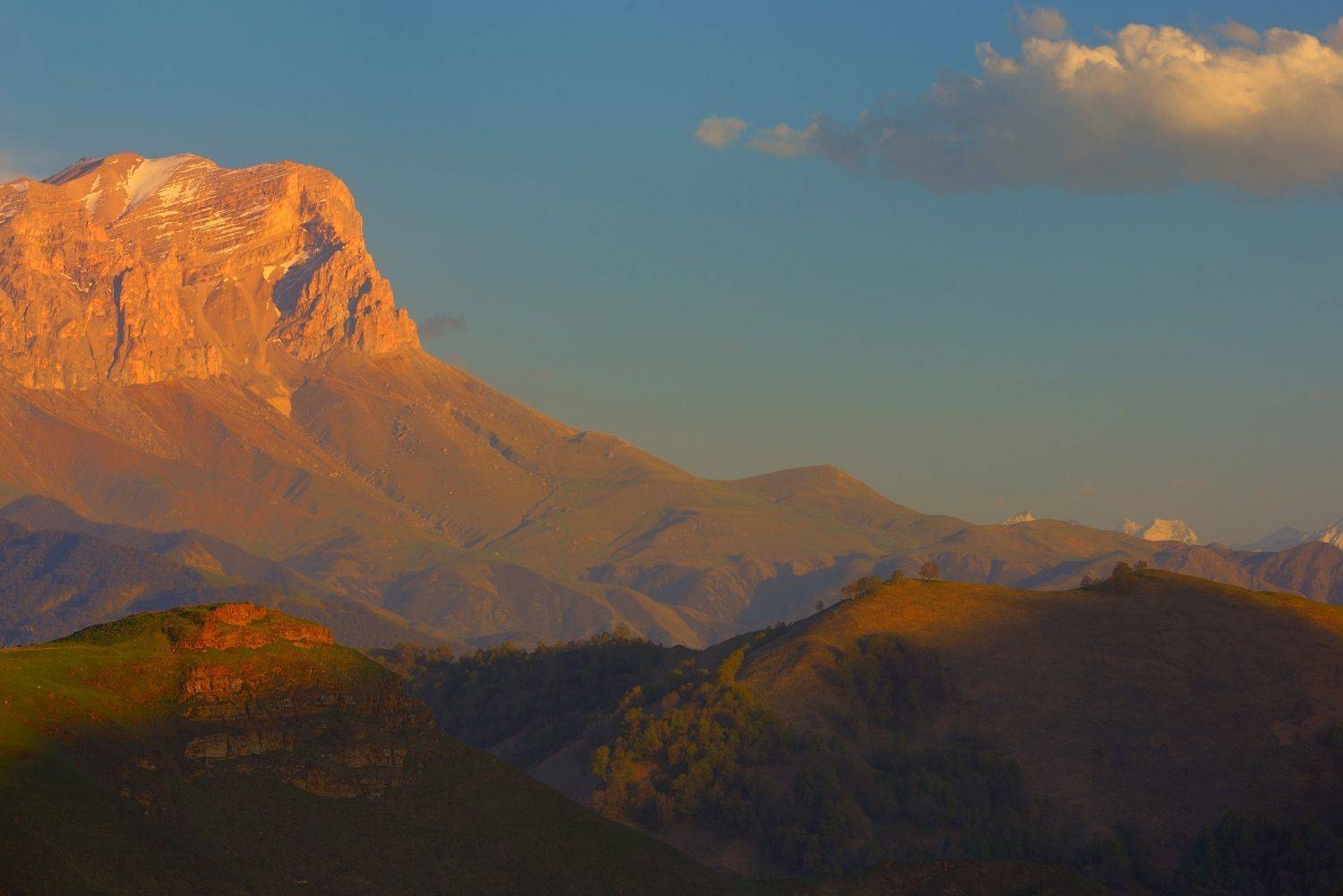горы лето закат вечер, Александр Жарников