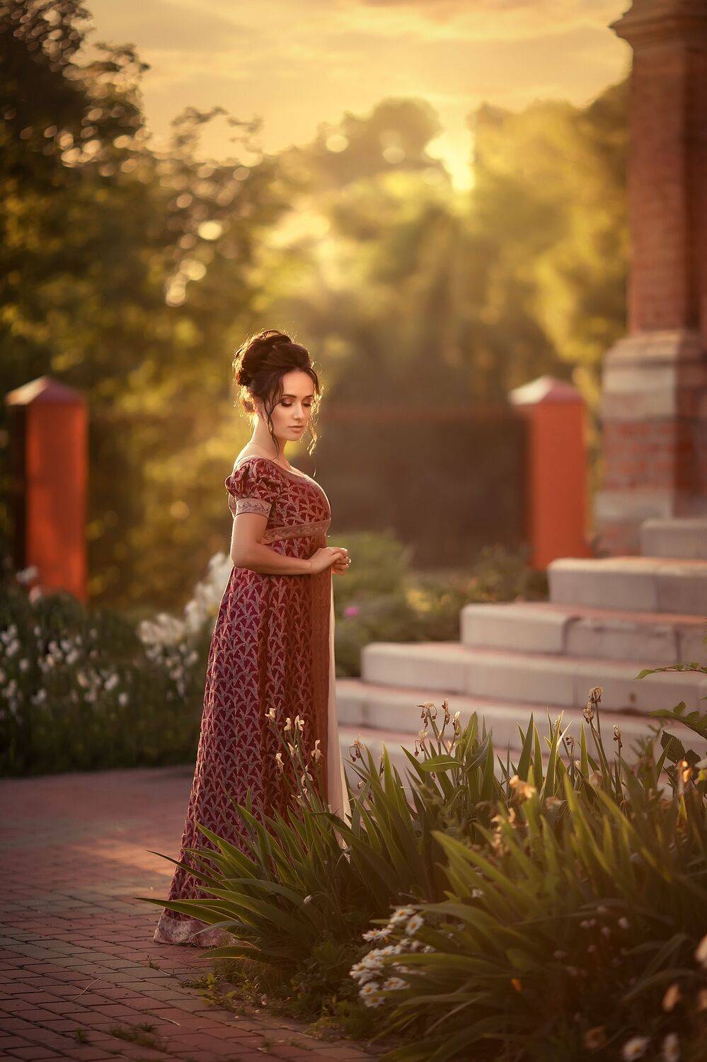 девушка, закат, свет, прошлое, Елена Шуваева