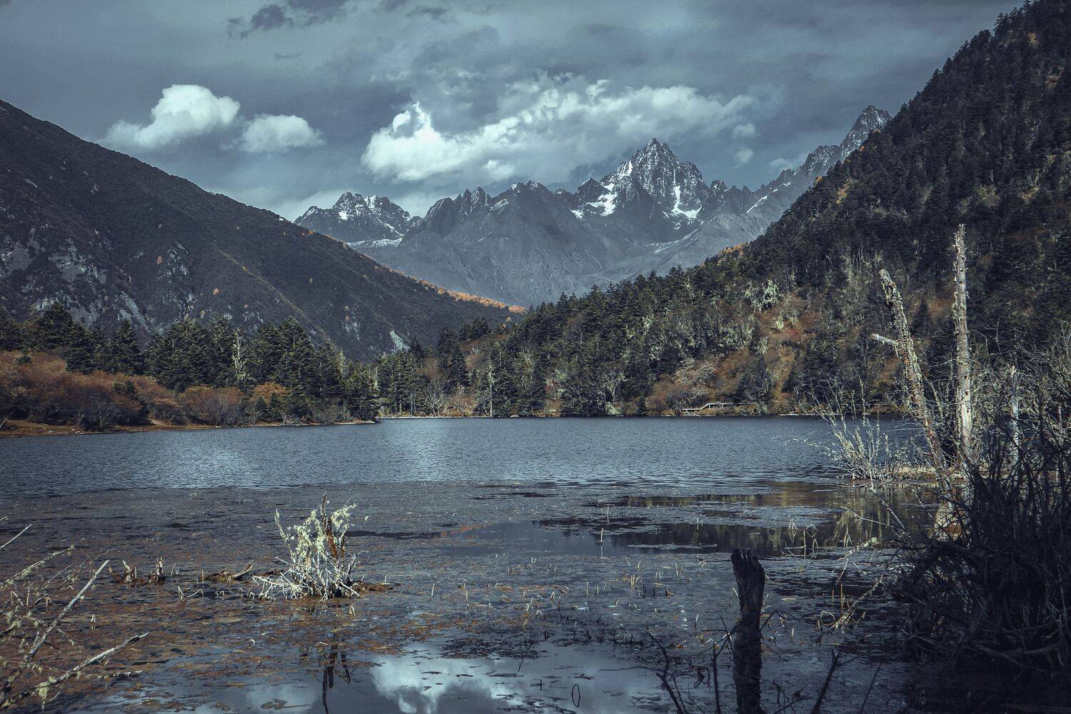 湖  雪山, 吴 微雨墨烟鸿