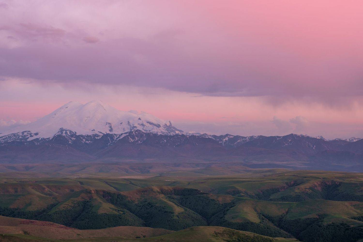 эльбрус, закат, кавказ, горы, fujifilm, Леонтьев Константин