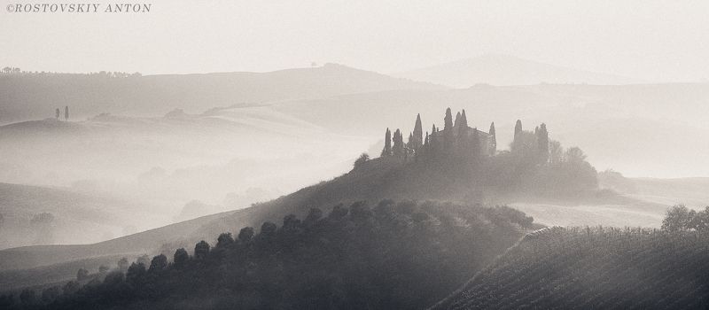 Тоскана, фототур, ЧБ Стилизация (настроение) фото превью