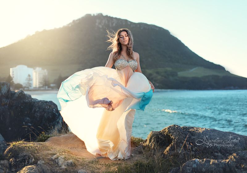 ocean, coast, photoshoot, nature, beauty, blue, yellow, view, океан, побережье, пляж, фотосессия, художественная, фотография, фотограф, природа Flow фото превью