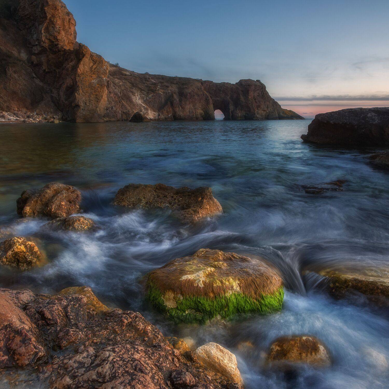 закат, пейзаж, севастополь, фиолент, весна, грот дианы, крым, море, crimea, sea, landscape, seascape, Дмитренко Екатерина